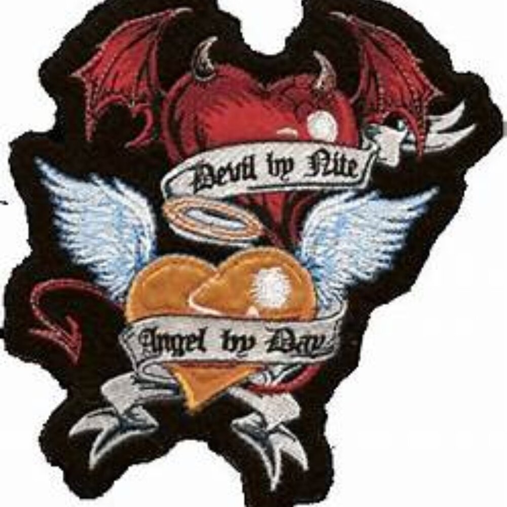 Lethal Threat Devil by Nite, Angel by Day Patch 6"x5", LT30053